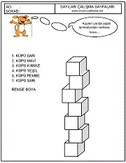okul öncesi çocuklar için sıralama kavramı